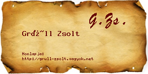 Grüll Zsolt névjegykártya